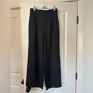 Black Wide-Leg Trousers